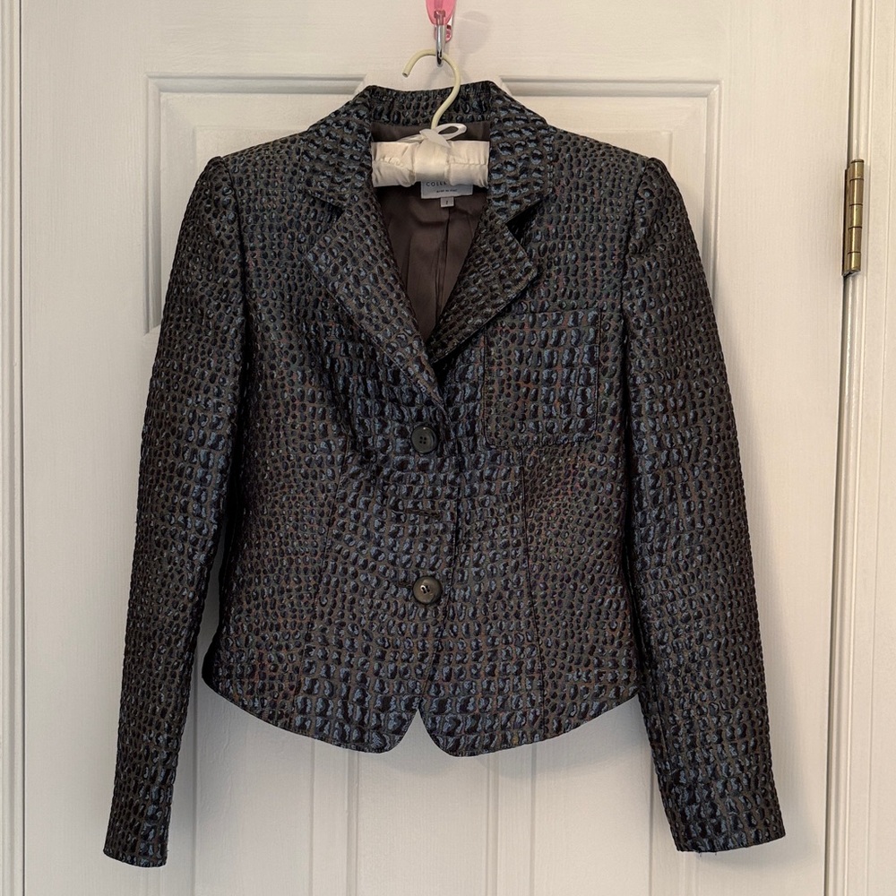 Elegant silk Textured Women's Blazer